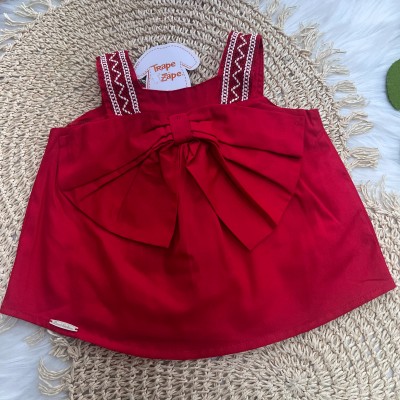 Conj Bata, Short e Bolsinha Vermelho